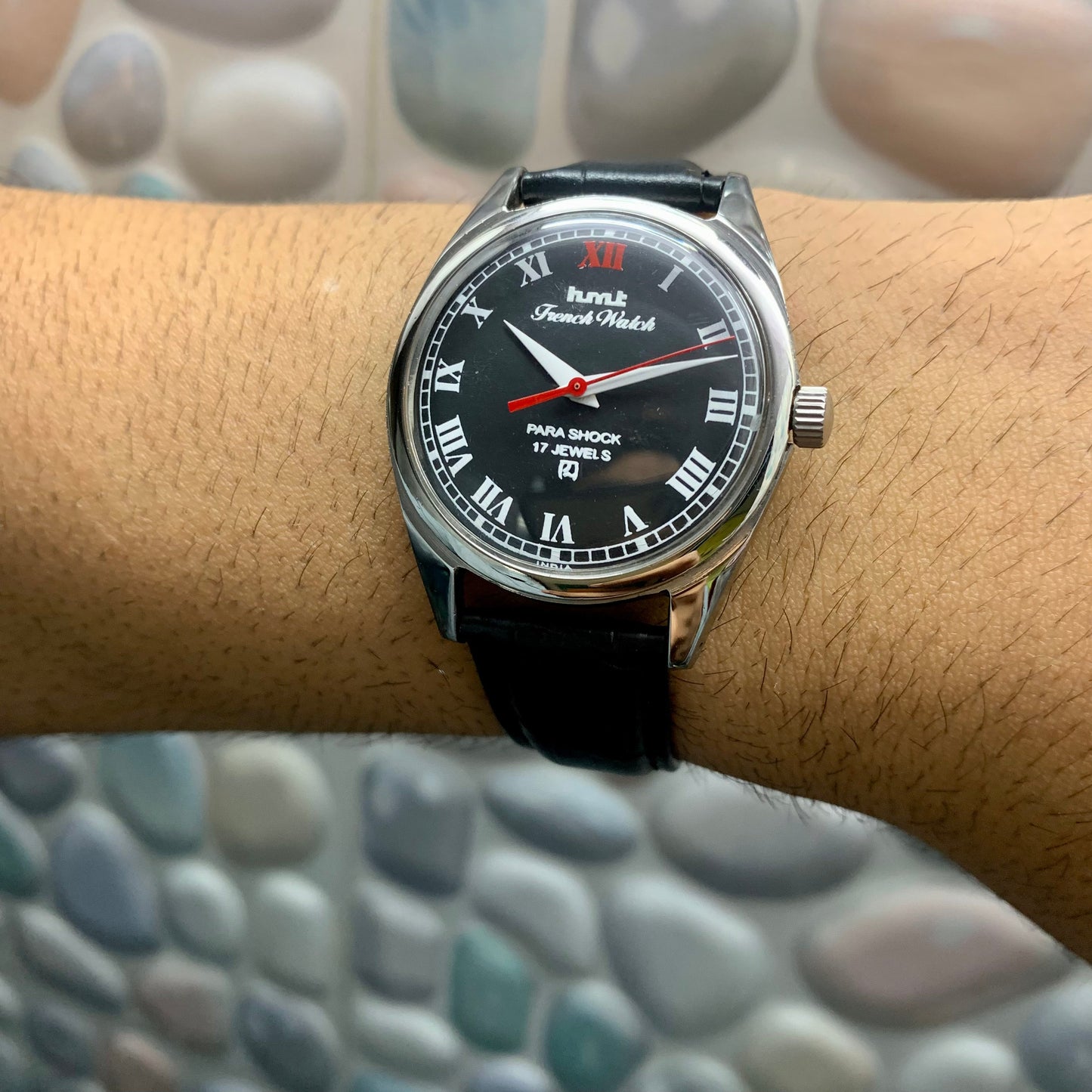 HMT French Black Unisex - Mod Watch