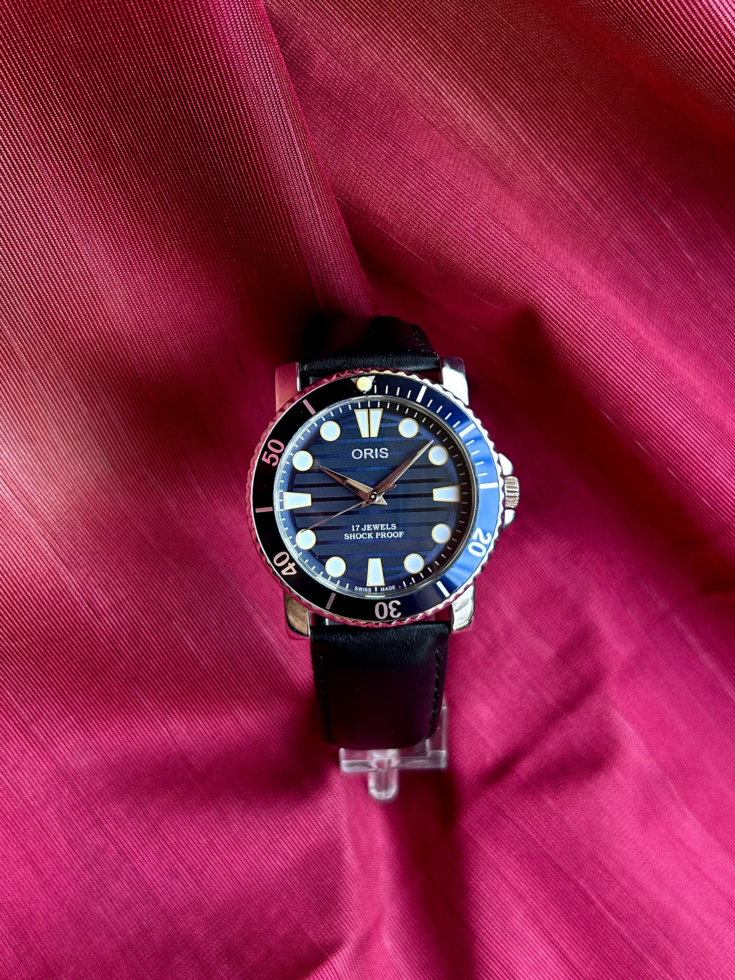 Oris Blue TwoTone Custom Mod Handwinding