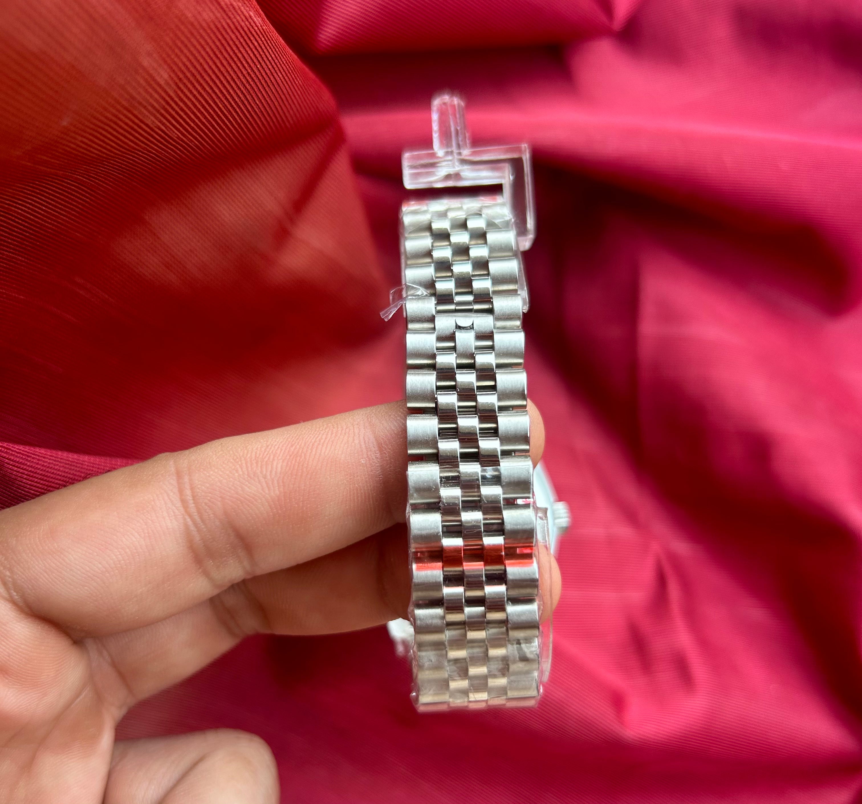 Seiko Datejust 36mm White Matt Automatic Homage Mod Watch