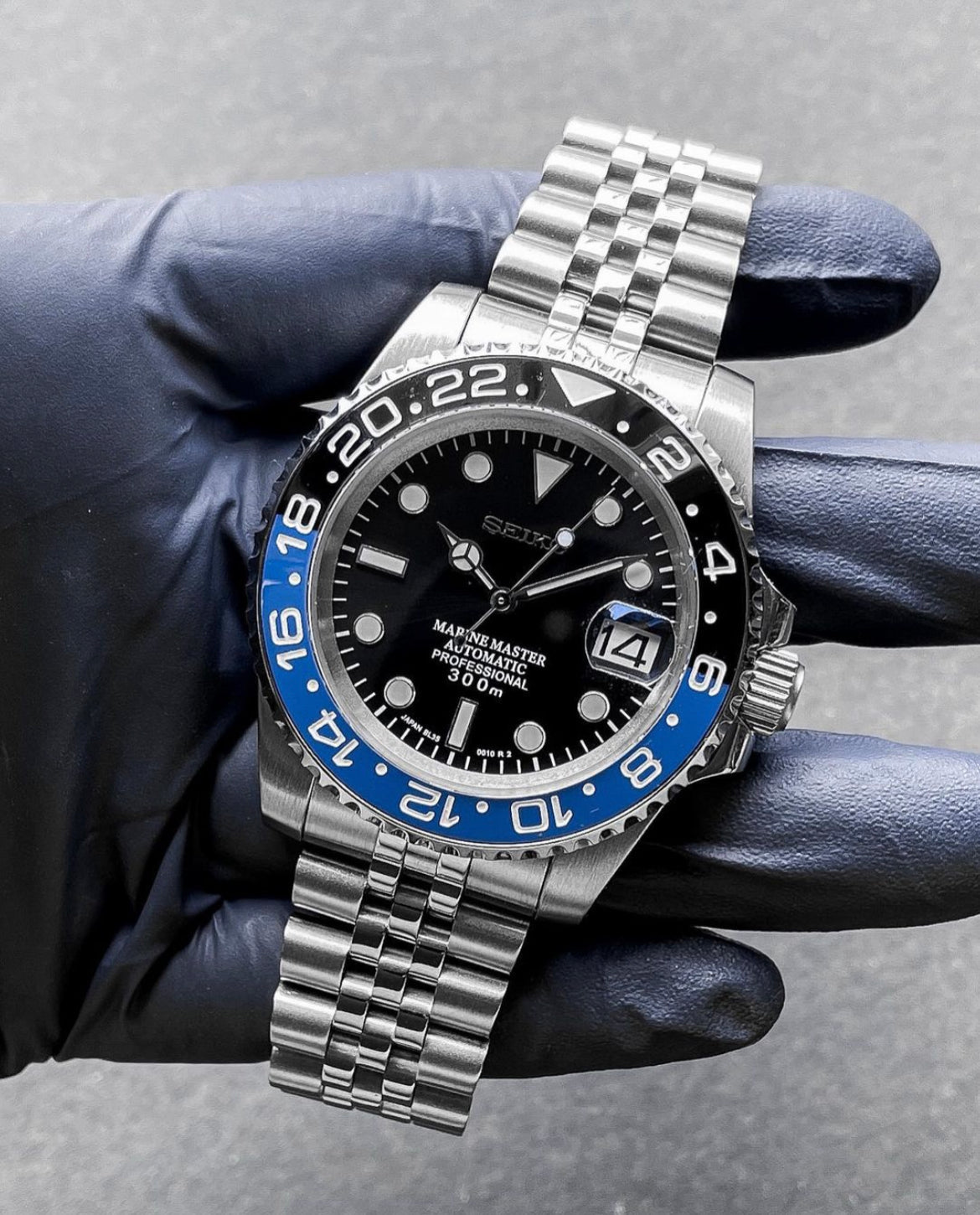 Seiko Batman Automatic Homage Mod Watch