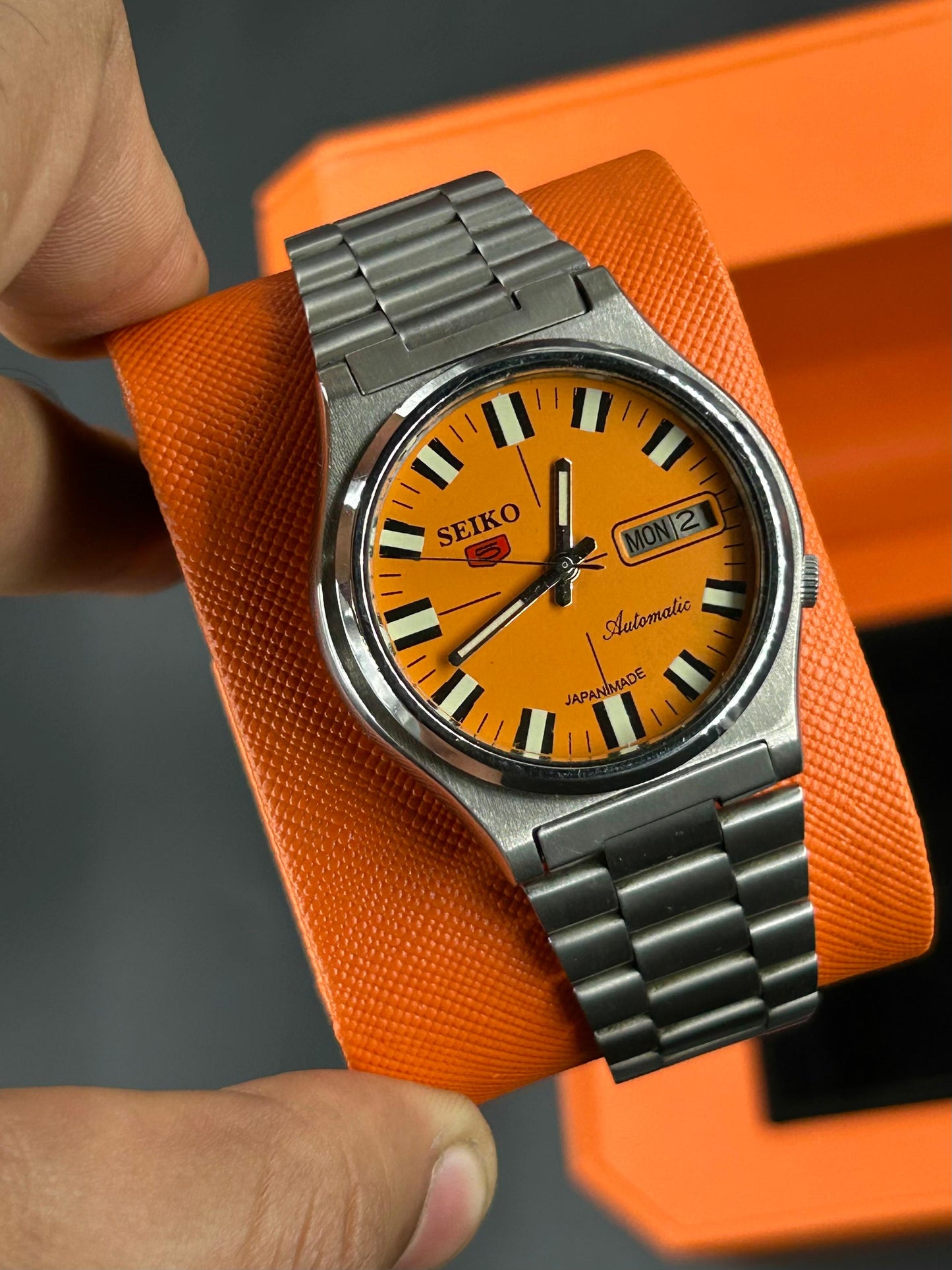 Unique Seiko Pre-Owned Modified Watch Yellow
