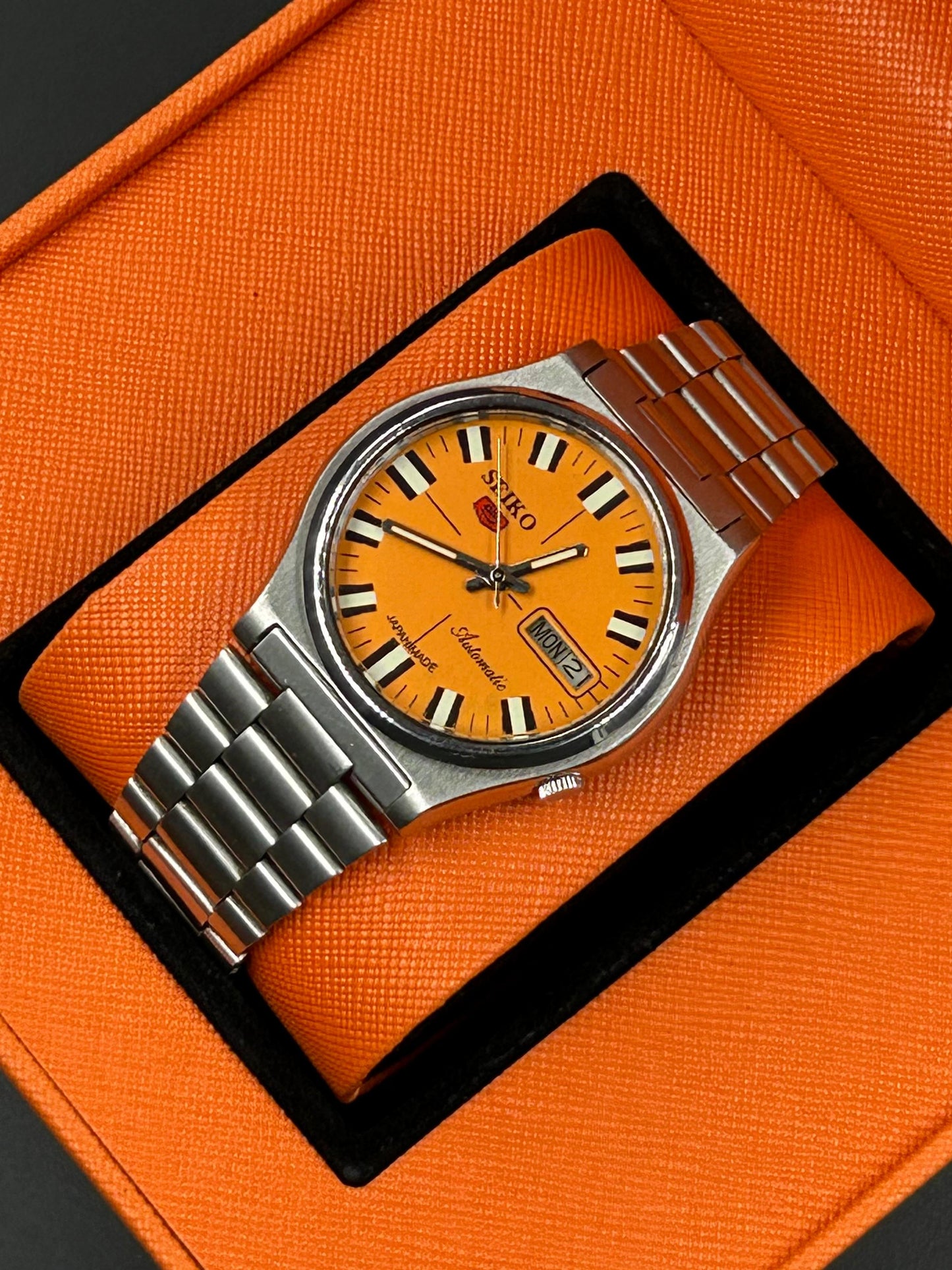 Unique Seiko Pre-Owned Modified Watch Yellow