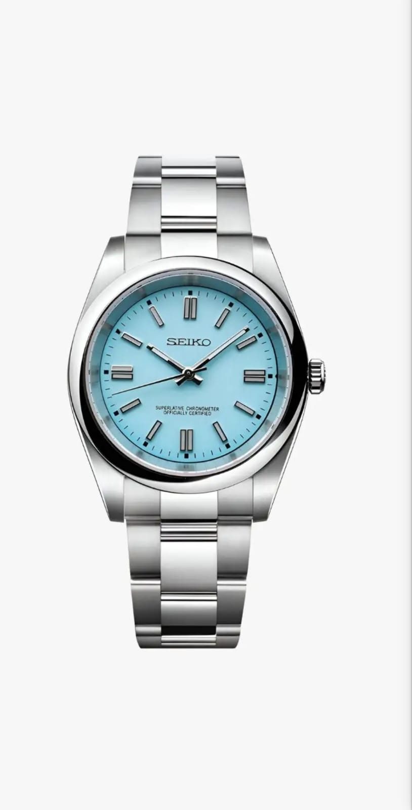 Oyster Seiko Custom Mod Tiffany Blue