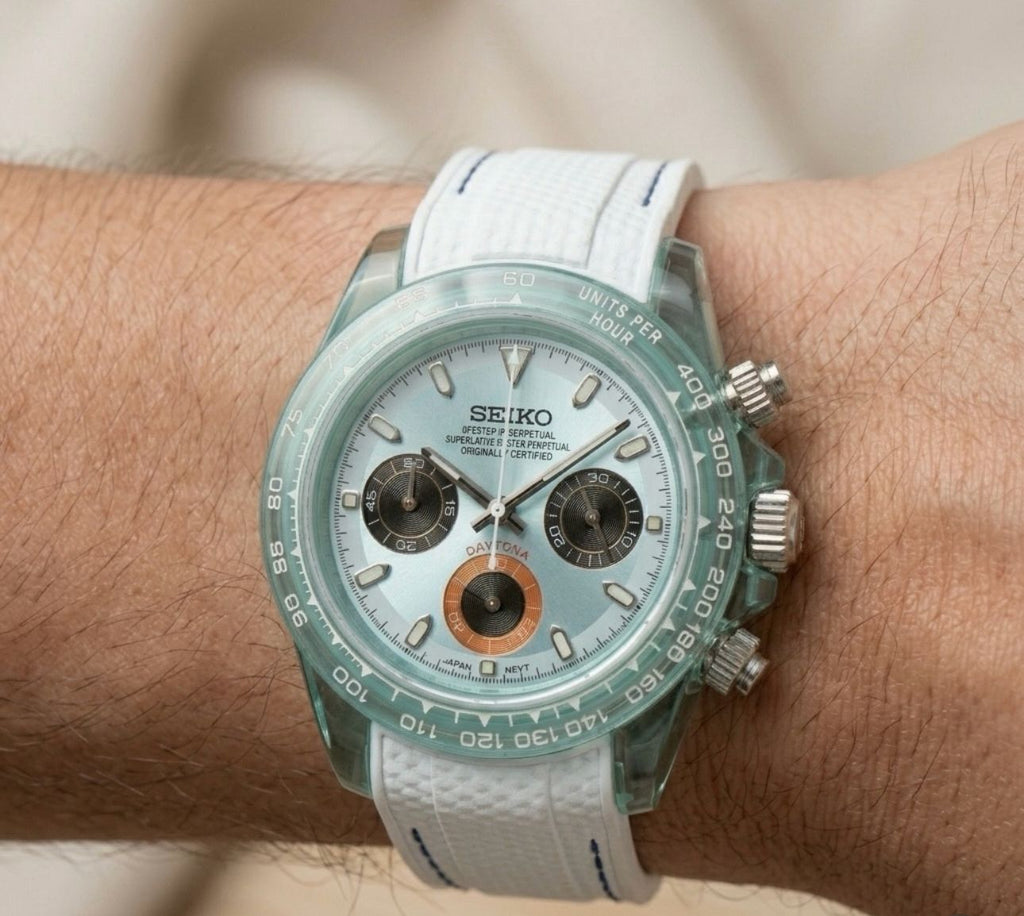 Seiko Ice Blue Daytona-Style Watch