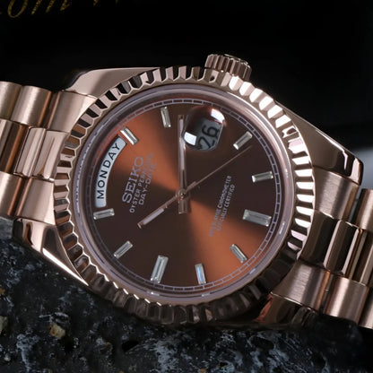 Seikojust - Daydate Rose Gold Chocolate