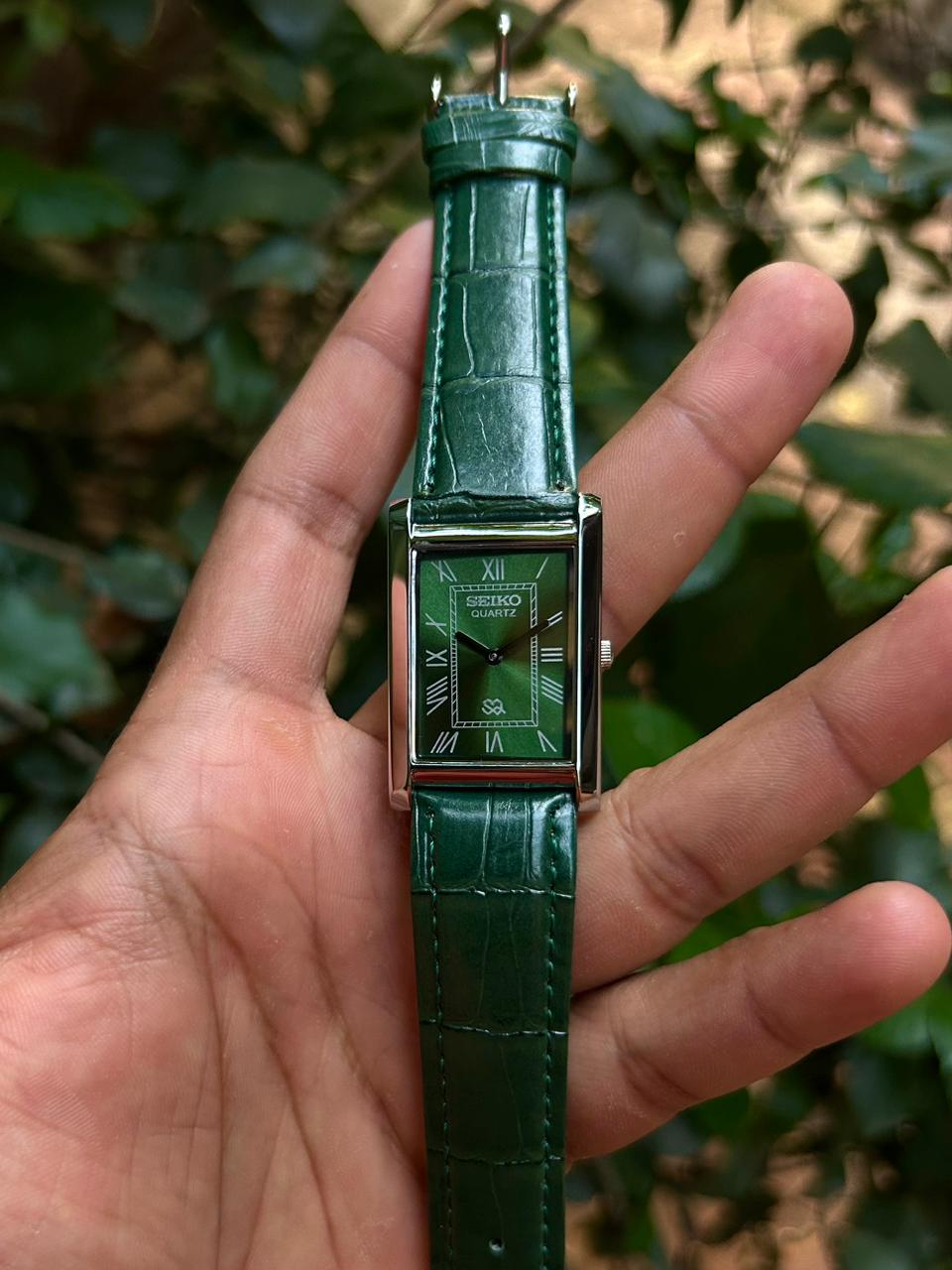 Seiko Slim Quartz "Emerald Tank" Edition
