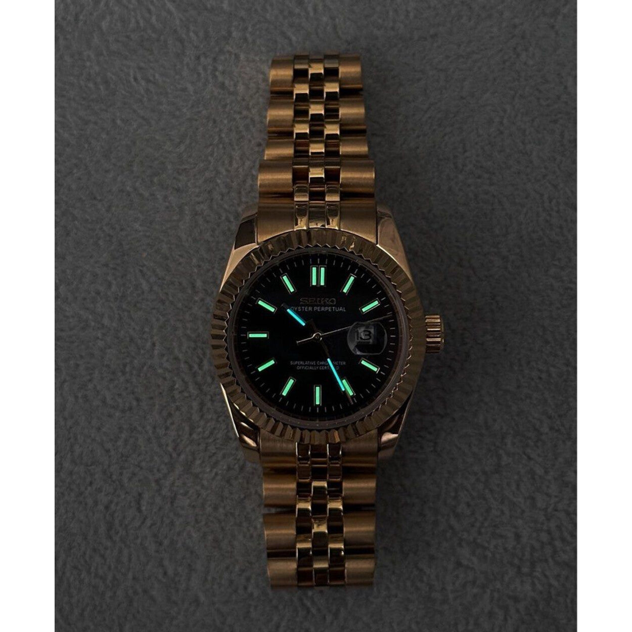 Seiko Datejust "Gold Onyx" Custom