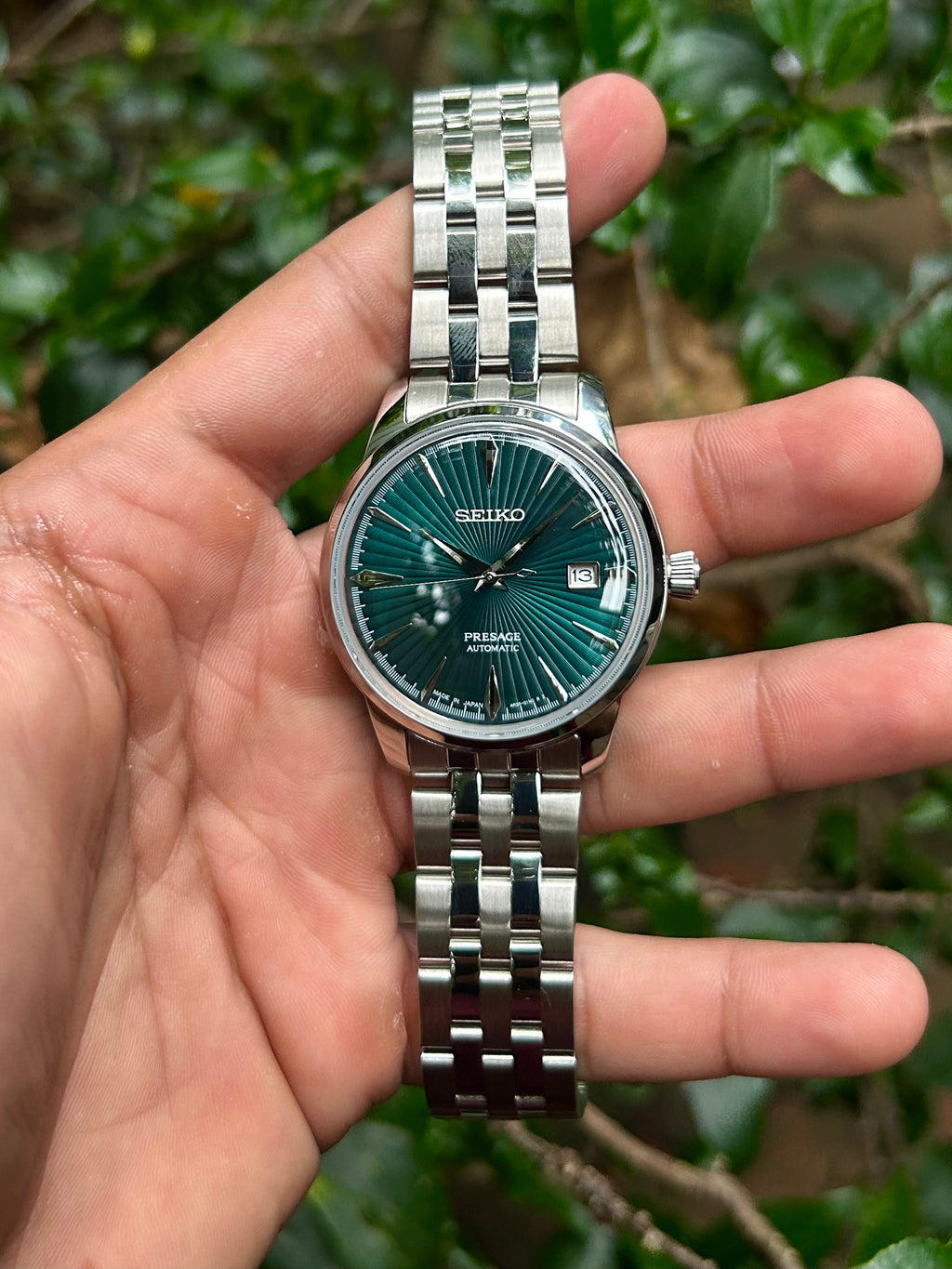 Seiko Presage Cocktail – Green Sunray Custom Mod