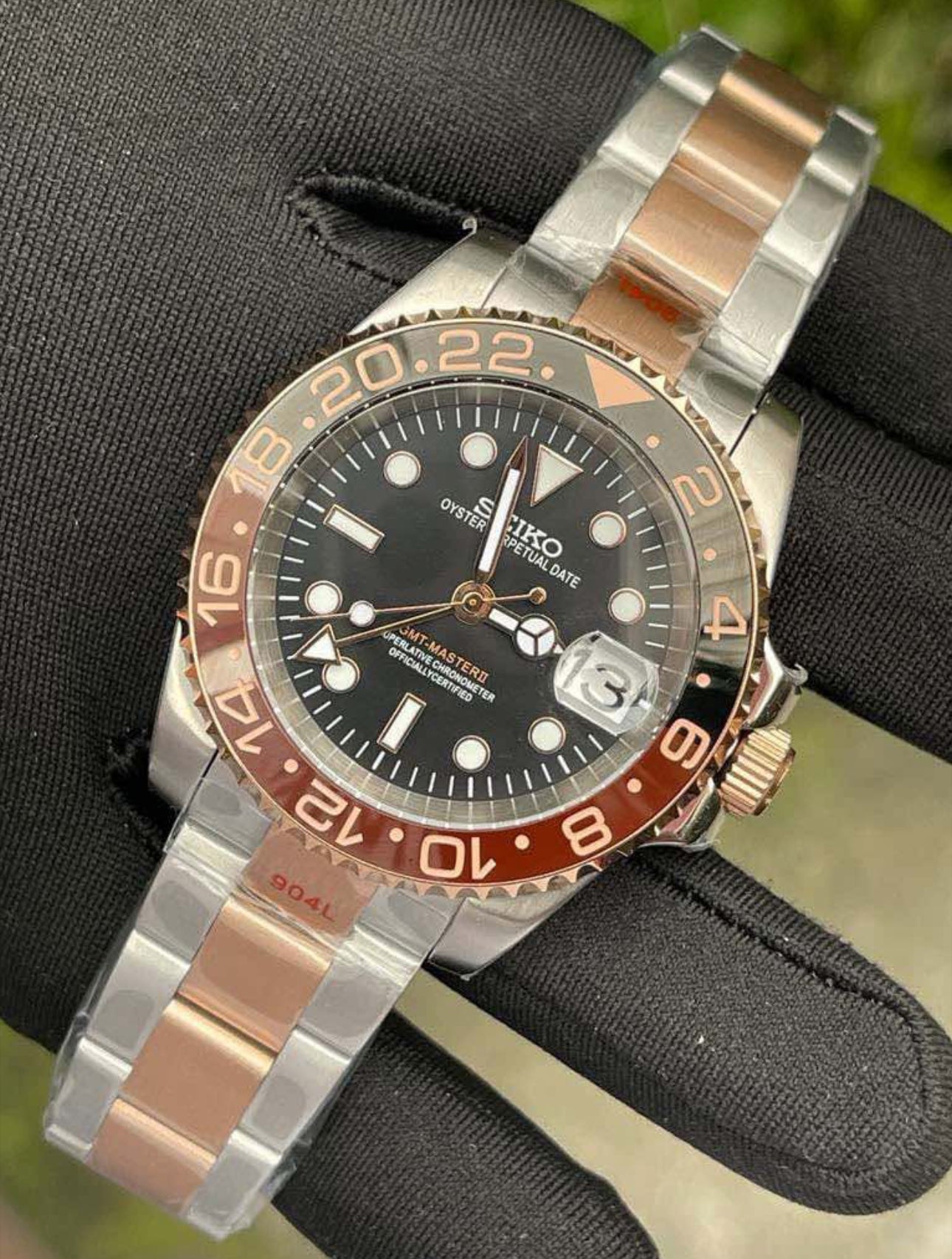 Special Edition GMT Rootbeer RoseGold - Silver Automatic HOMAGE