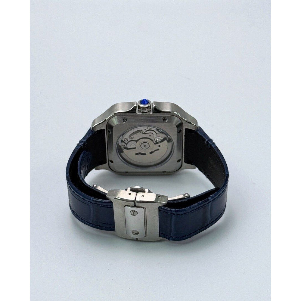 Seiko Mod: "Deep Blue Arabic" Santos Homage