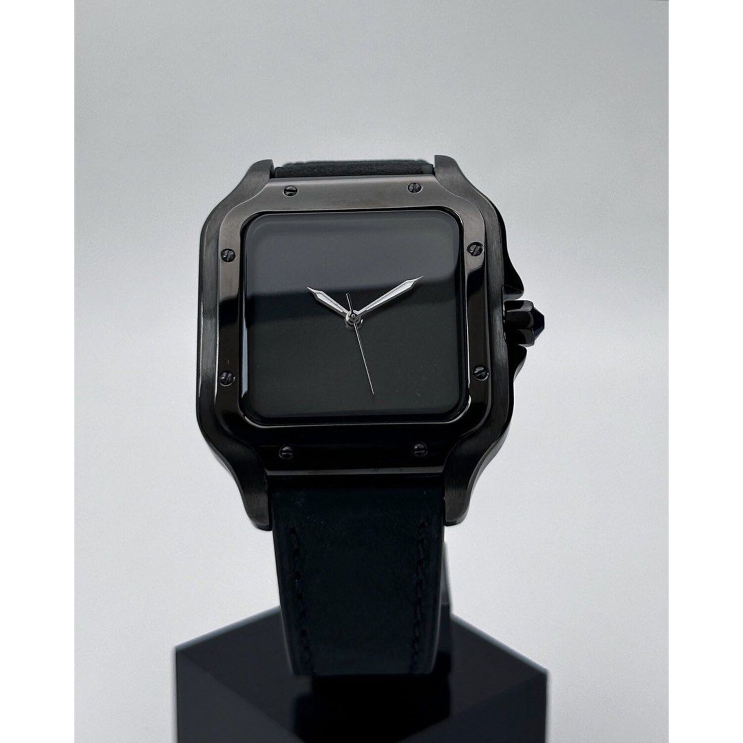 Seiko Mod: "Midnight Stealth" Santos Homage