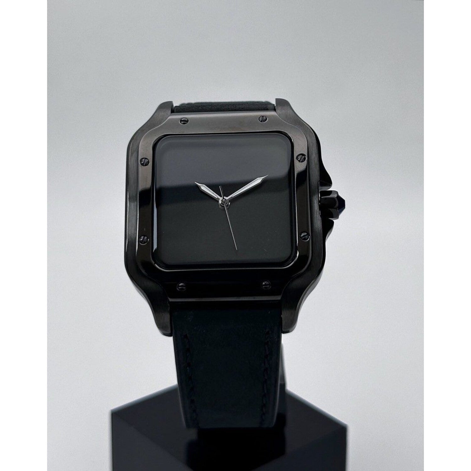 Seiko Mod: "Midnight Stealth" Santos Homage