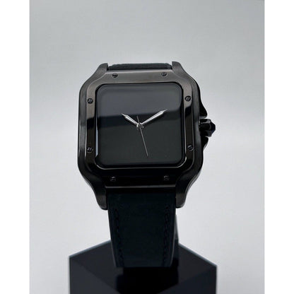 Seiko Mod: "Midnight Stealth" Santos Homage