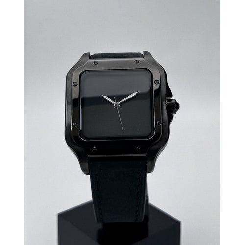 Seiko Mod: "Midnight Stealth" Santos Homage