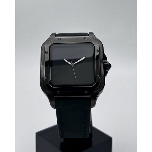Seiko Mod: "Midnight Stealth" Santos Homage