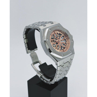 Seiko Mod: "Silver Rose Skeleton" Royal Oak Homage
