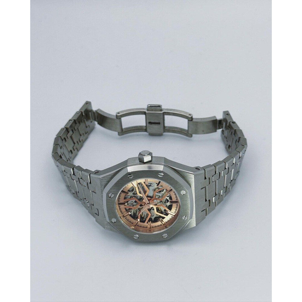Seiko Mod: "Silver Rose Skeleton" Royal Oak Homage