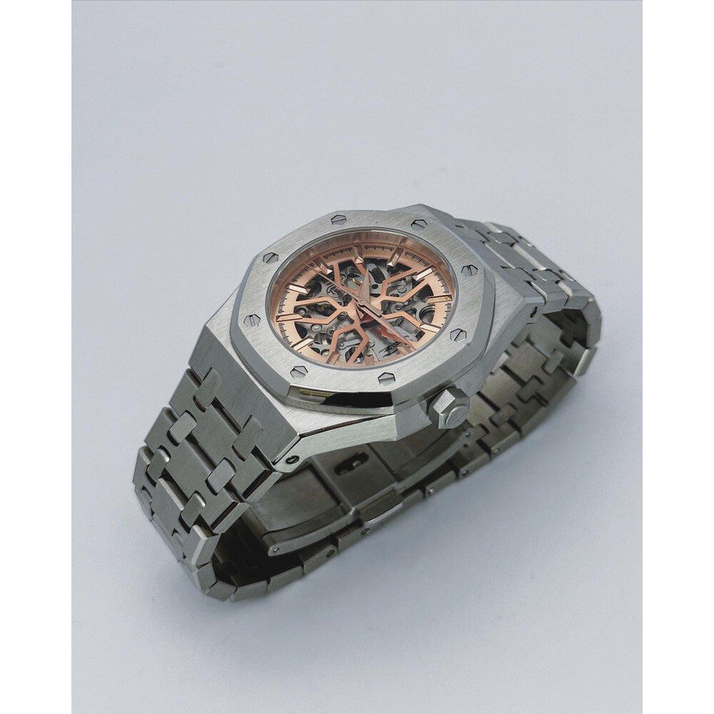 Seiko Mod: "Silver Rose Skeleton" Royal Oak Homage