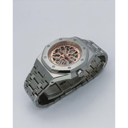 Seiko Mod: "Silver Rose Skeleton" Royal Oak Homage