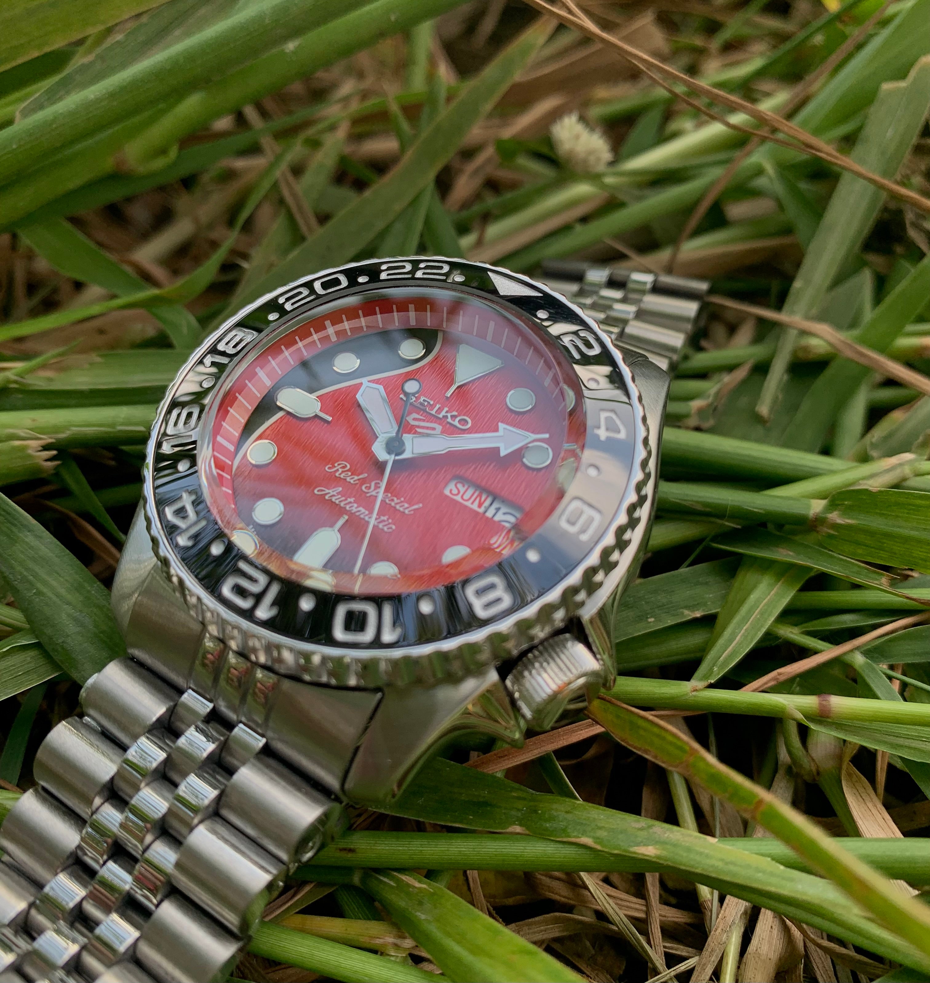 Brain May Special Seiko 5 GMT Edition Automatic Custom MOD