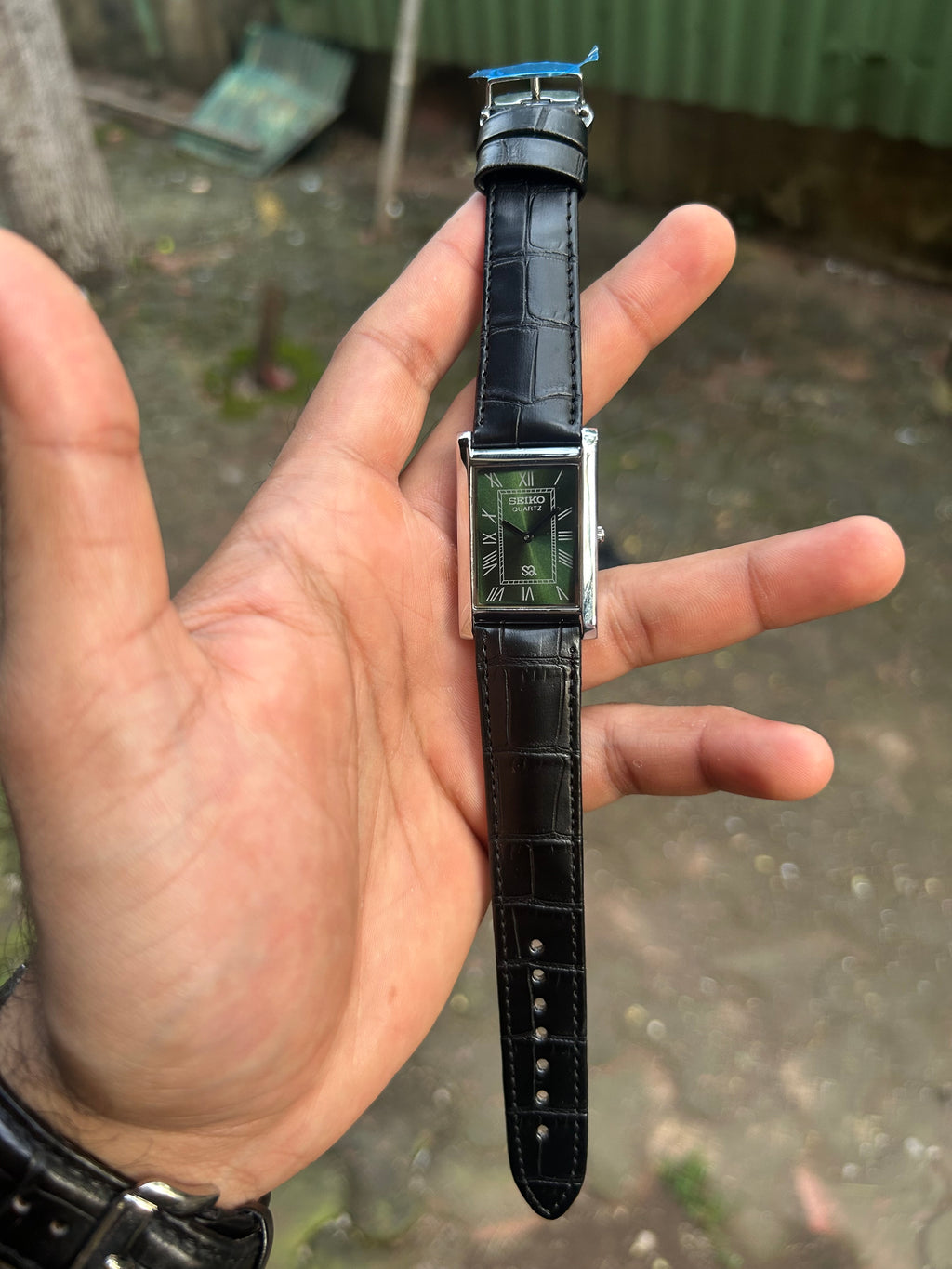 Tank Green Sunburst Seiko