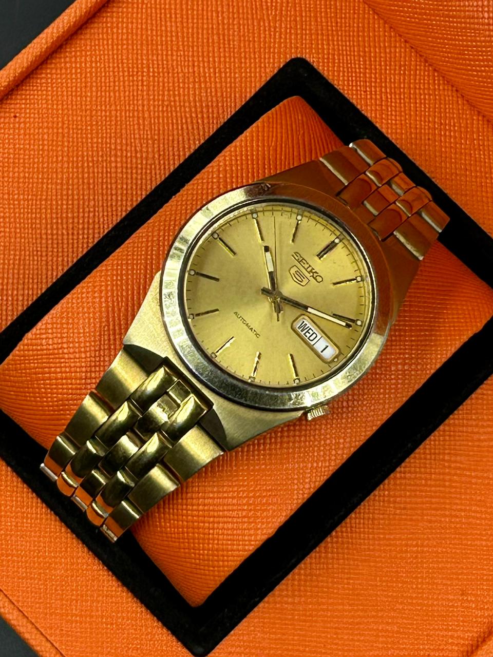 Seiko Vintage Day-Date Gold Watch