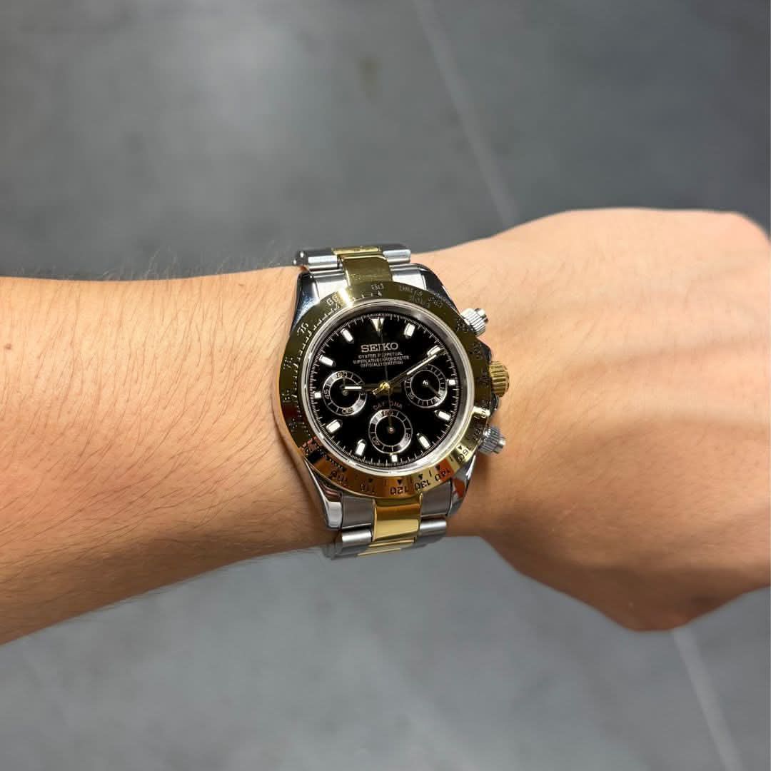 Seiko "Daytona" Two-Tone Gold & Black Edition