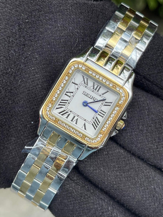 Seiko Two-Tone Diamond Watch