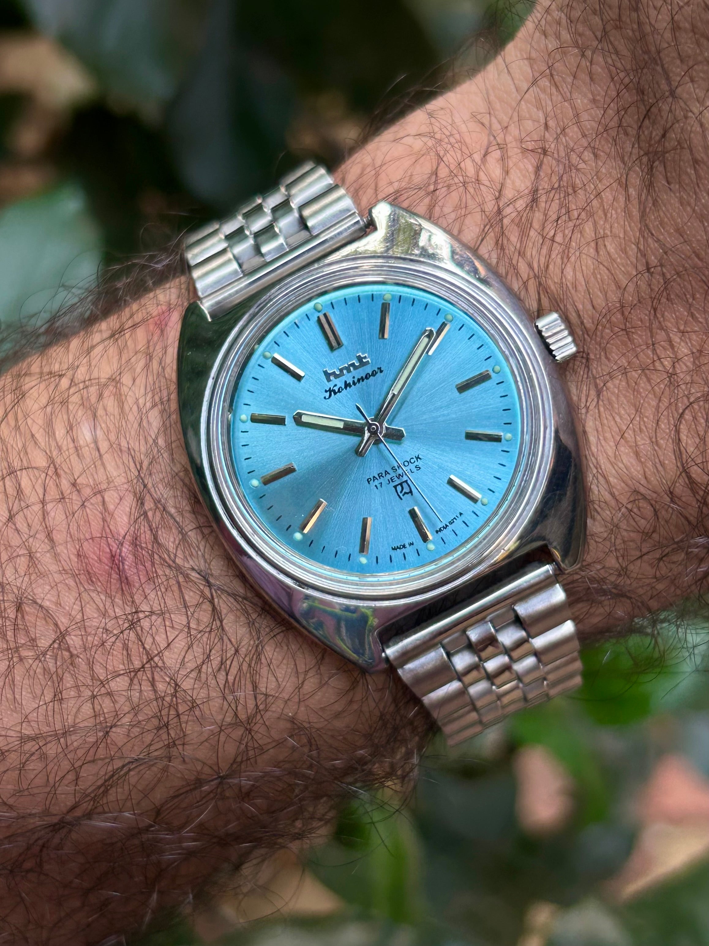 HMT Kohinoor IceBlue Sunburst Mod