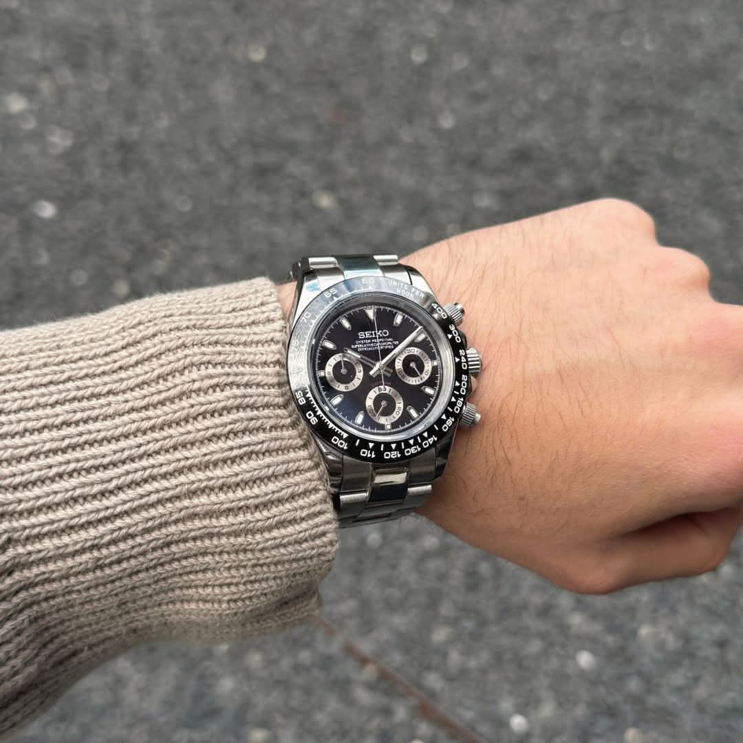 Daytona Seiko Custom Mod |  Black  Panda