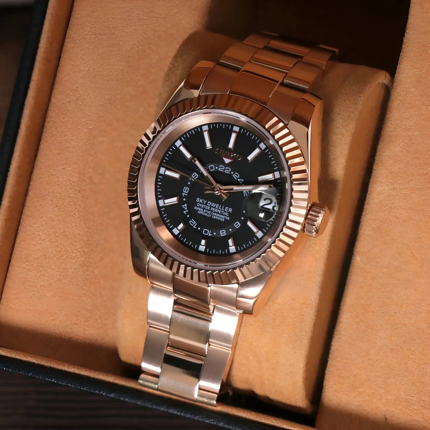 Seiko Custom Mod | Sky Dweller Rose Gold