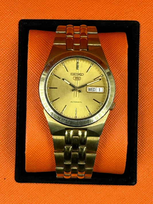 Seiko Vintage Day-Date Gold Watch
