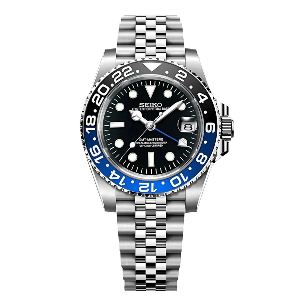 Special Seiko  Batman GMT Automatic Homage