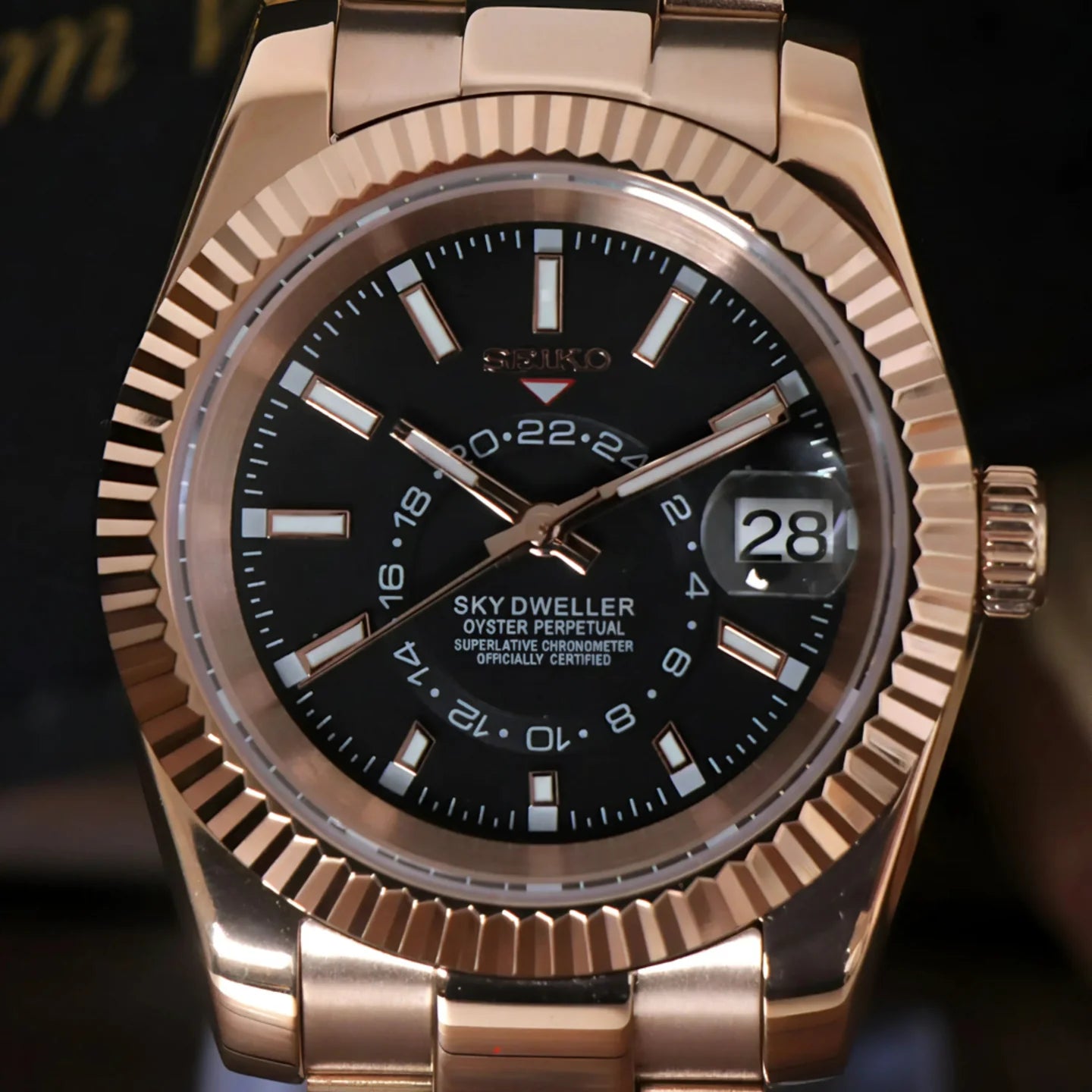 Seiko Custom Mod | Sky Dweller Rose Gold