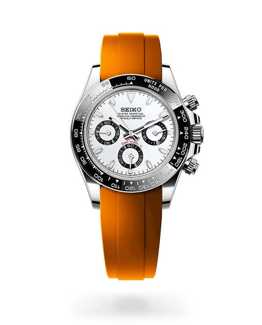 Seiko  Mod "Orange Panda" Chronograph