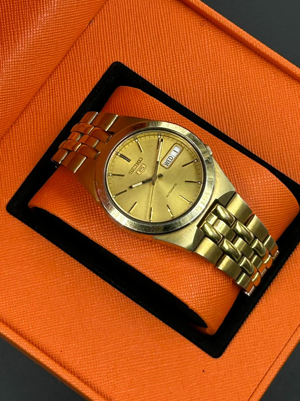Seiko Vintage Day-Date Gold Watch