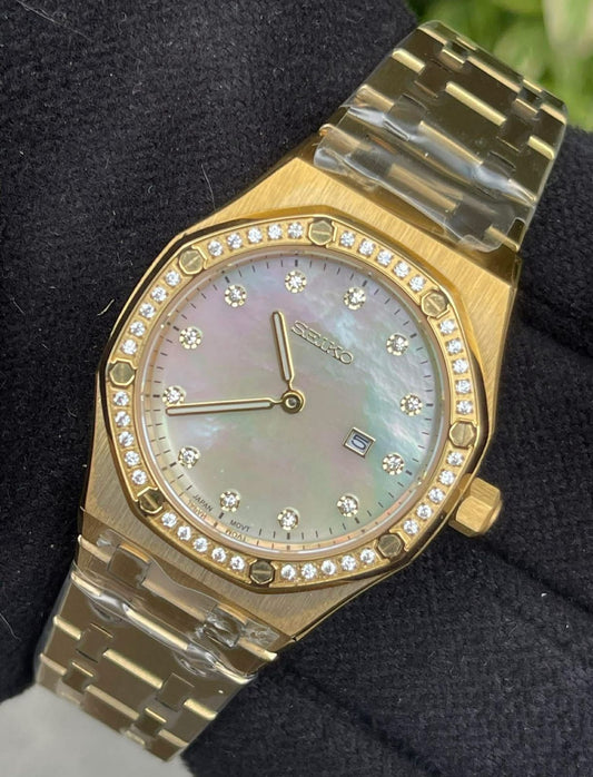 Seiko "MOP Royal Oak" Gold Gem