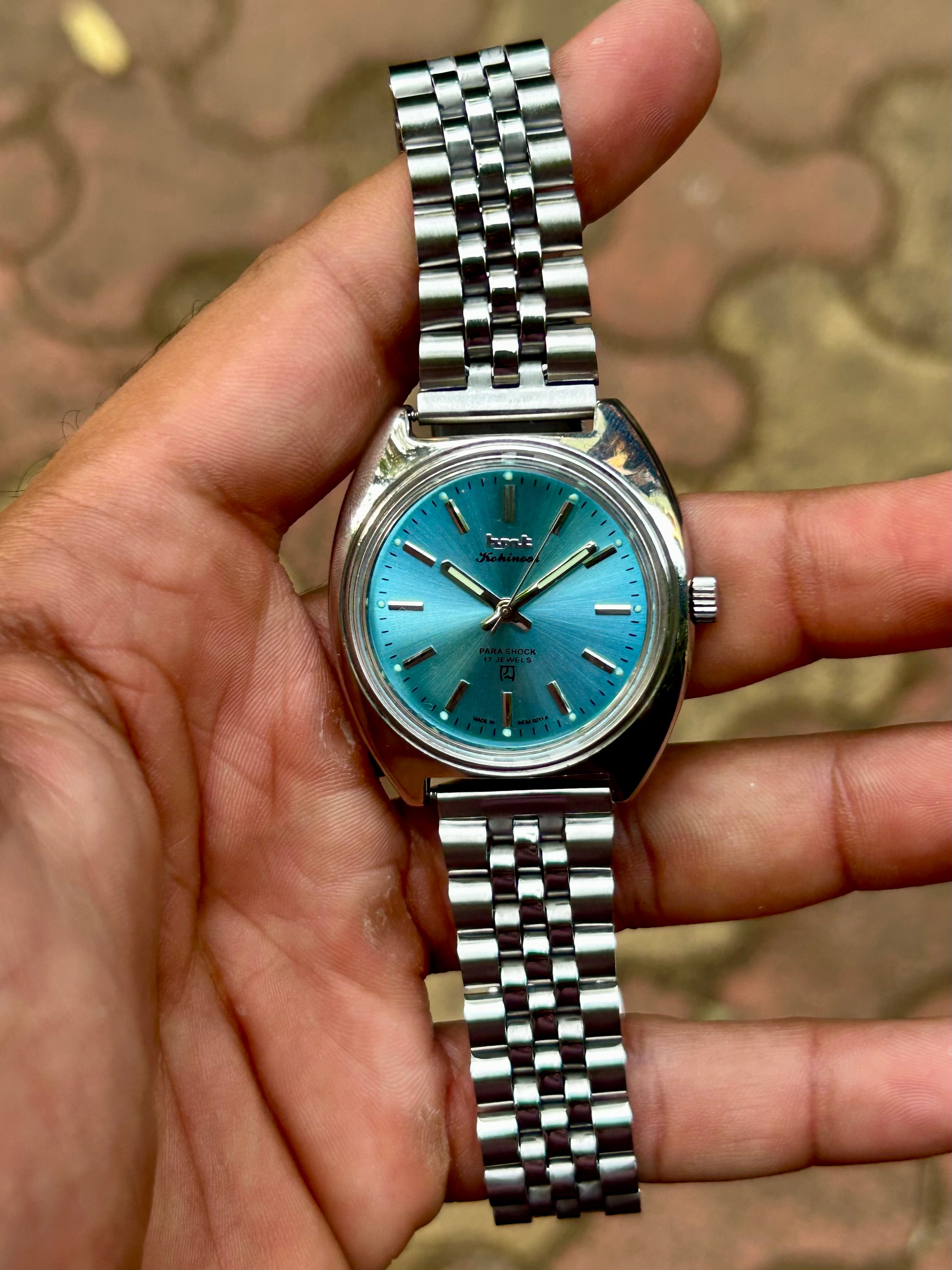 HMT Kohinoor IceBlue Sunburst Mod