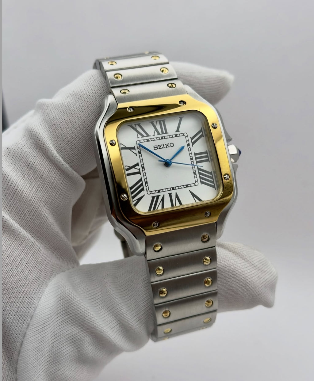 Santos Custom Seiko |  Gold  -  Silver