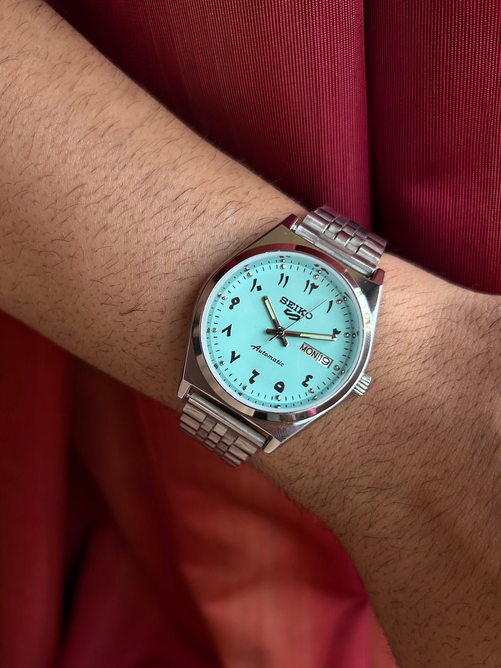 Seiko 5 Arabic Automatic - Tiffany Blue