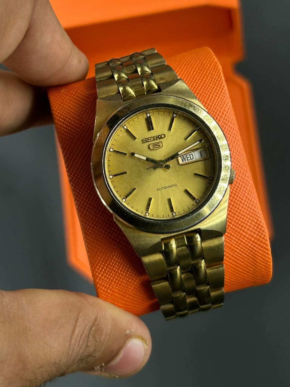 Seiko Vintage Day-Date Gold Watch