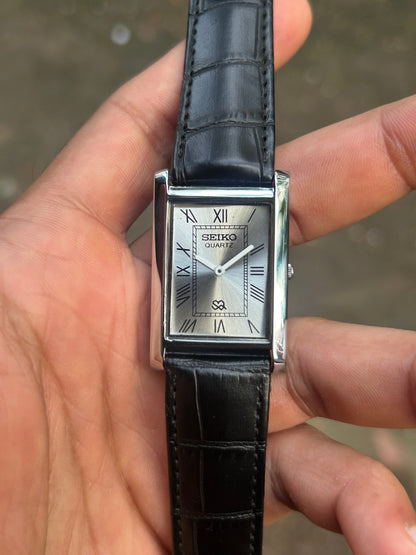 Seiko Tank Grey Sunburst Unisex Quartz Mod