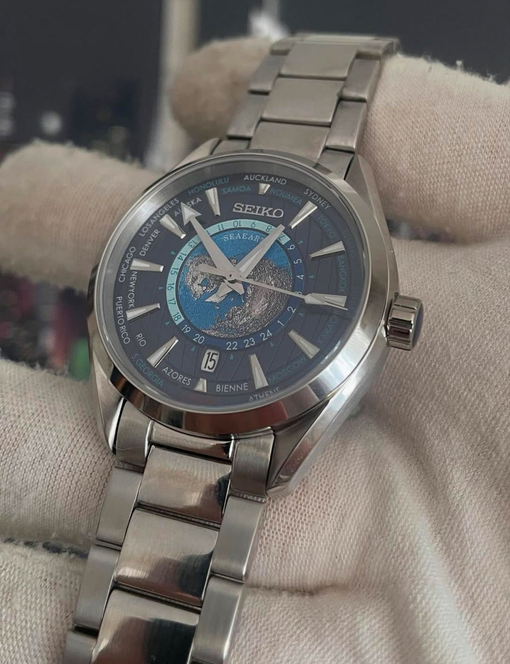 Seiko "World Time Blue Earth" Luxury
