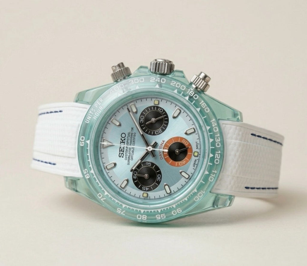 Seiko Ice Blue Daytona-Style Watch