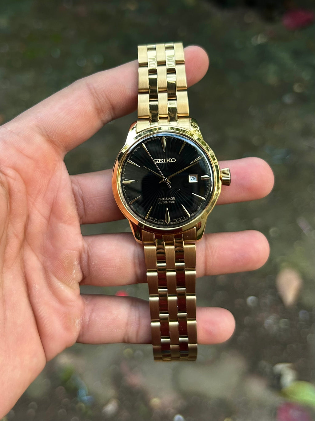 Seiko Presage Black Cocktail Automatic Mod