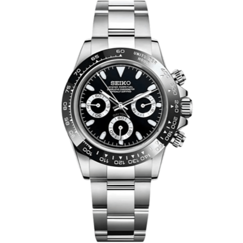 Daytona Seiko Custom Mod |  Black  Panda