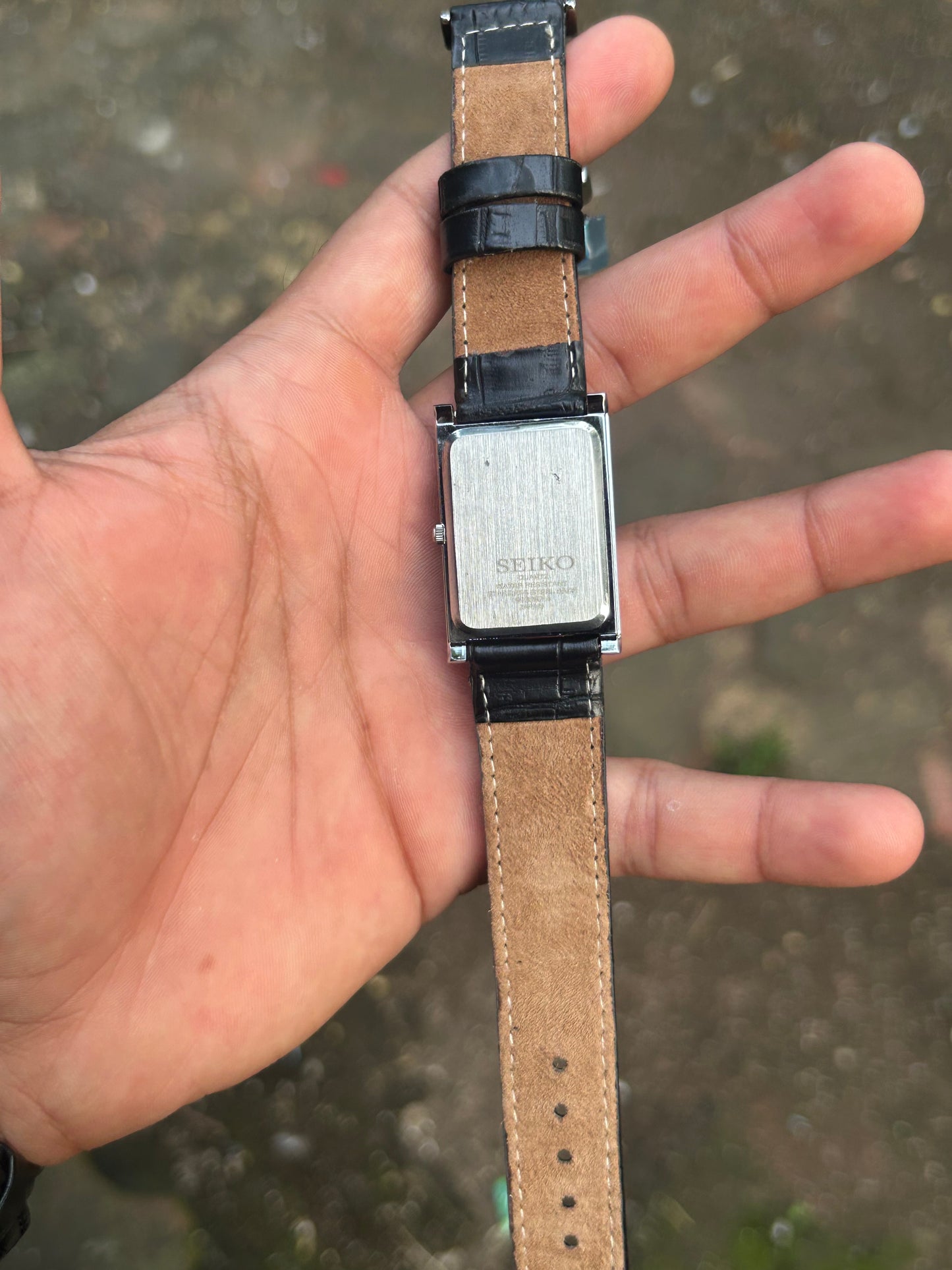 Seiko Tank Green Sunray Unisex Quartz Version