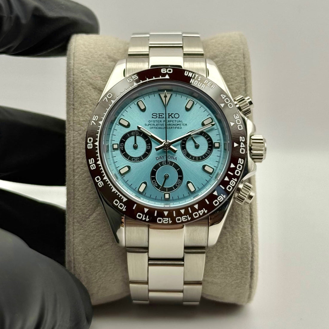 Daytona Seiko Custom Mod | Ice Blue – India Mods Watch