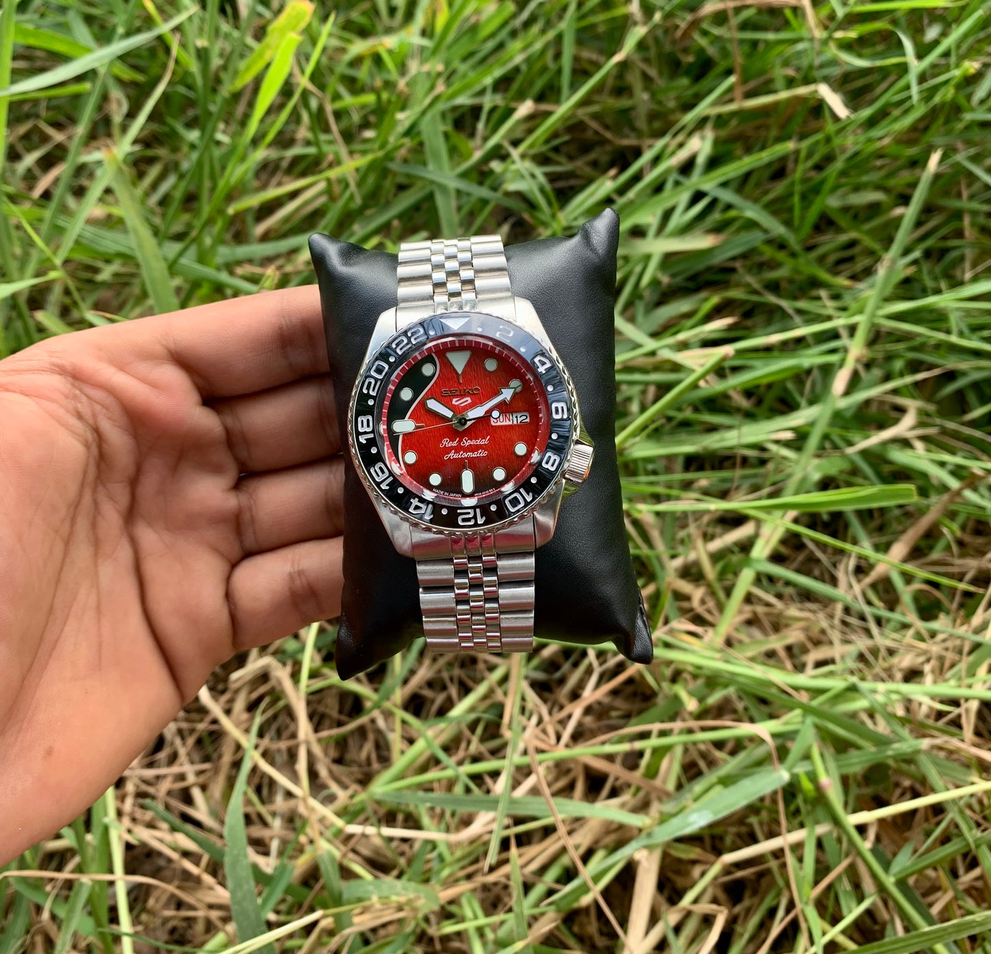 Brain May Special Seiko 5 GMT Edition Automatic Custom MOD