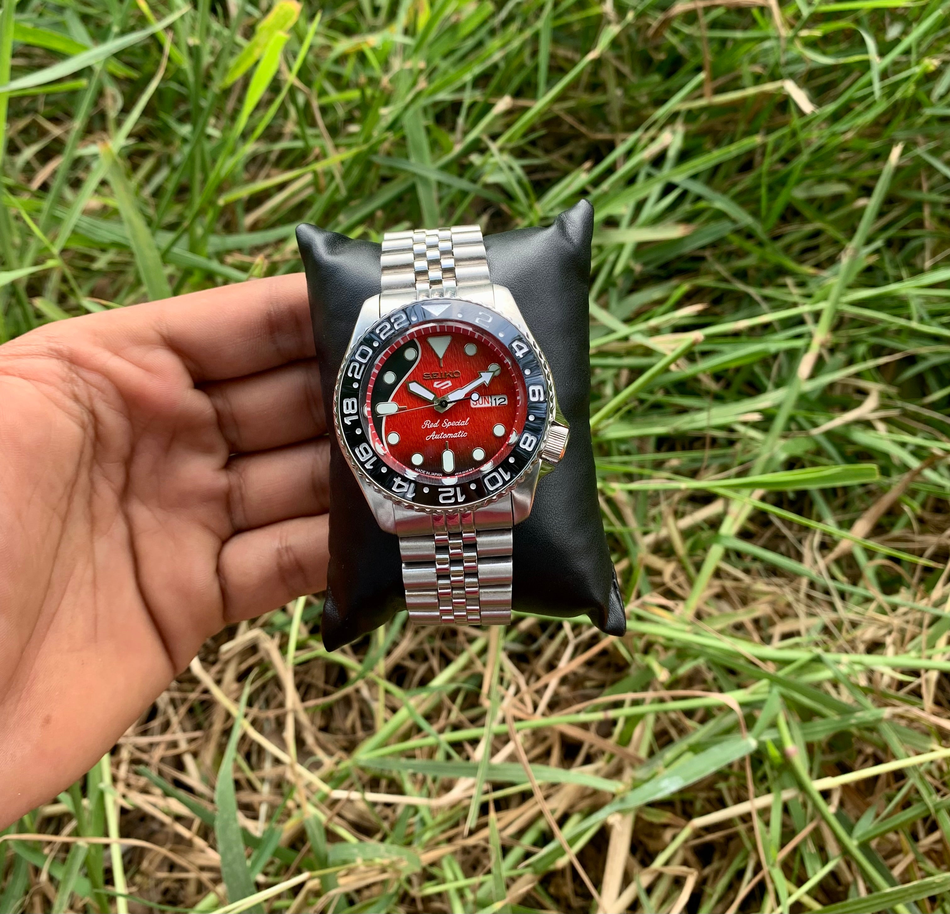 Brain May Special Seiko 5 GMT Edition Automatic Custom MOD